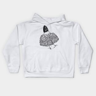 Bridal Veil Mushrooms Kids Hoodie